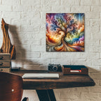 Abstract Tree by Rey Klimt - 12x12 acrylic wall art in a room