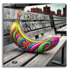 Banana On Bench by Rey Klimt acrylic glass wall art