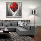 Barbwire Balloon by Rey Klimt - 36x36 acrylic wall art in a room