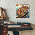 Boat Of Flowers by Rey Klimt - 12x12 acrylic wall art in a room