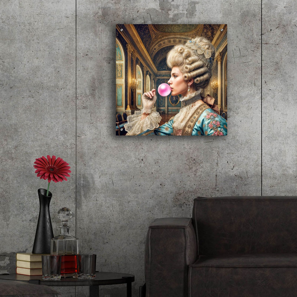 Bubble Gum Queen by Rey Klimt - 24x24 acrylic wall art in a room