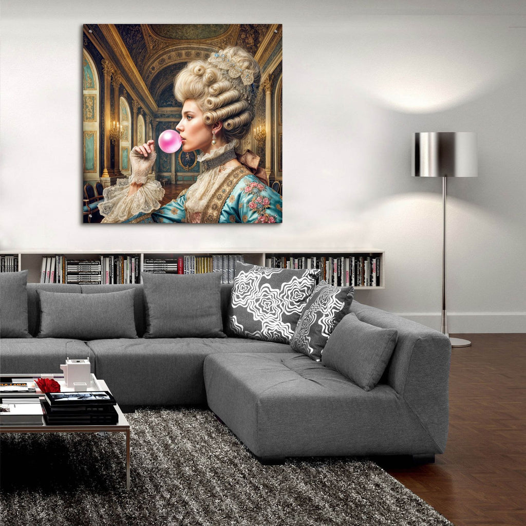 Bubble Gum Queen by Rey Klimt - 36x36 acrylic wall art in a room