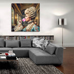 Bubble Gum Queen by Rey Klimt - 36x36 acrylic wall art in a room