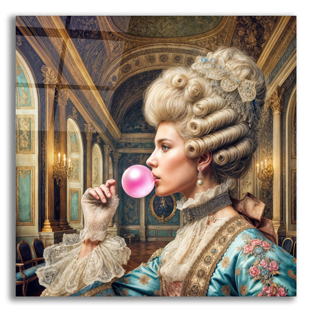 Bubble Gum Queen by Rey Klimt acrylic glass wall art