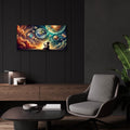 Bubbles Universe by Rey Klimt - 24x12 acrylic wall art in a room