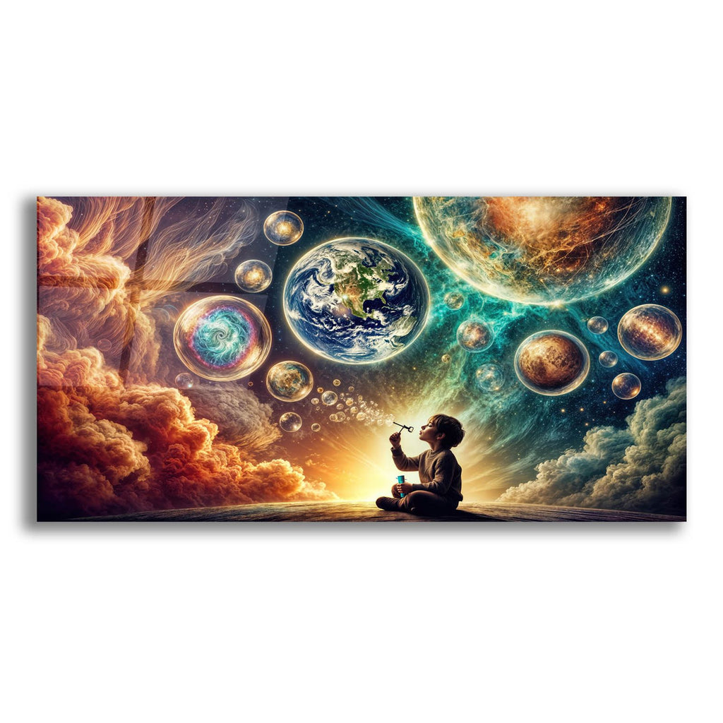 Bubbles Universe by Rey Klimt acrylic glass wall art