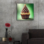 Christmas Tree Cupcake by Rey Klimt - 24x24 acrylic wall art in a room