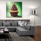 Christmas Tree Cupcake by Rey Klimt - 36x36 acrylic wall art in a room