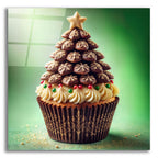 Christmas Tree Cupcake by Rey Klimt acrylic glass wall art
