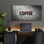 Concrete Coffee by Rey Klimt - 48x24 acrylic wall art in a room