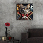 Count Cat Dracula by Rey Klimt - 24x24 acrylic wall art in a room