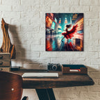 Dancing In A Rain by Rey Klimt - 12x12 acrylic wall art in a room
