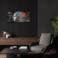 Electric Thoughts by Rey Klimt - 24x12 acrylic wall art in a room