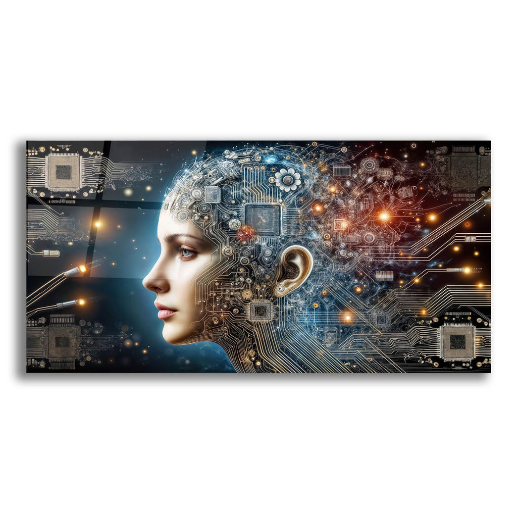 Electric Thoughts by Rey Klimt acrylic glass wall art