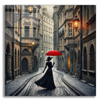 Evening Walk In Town by Rey Klimt acrylic glass wall art