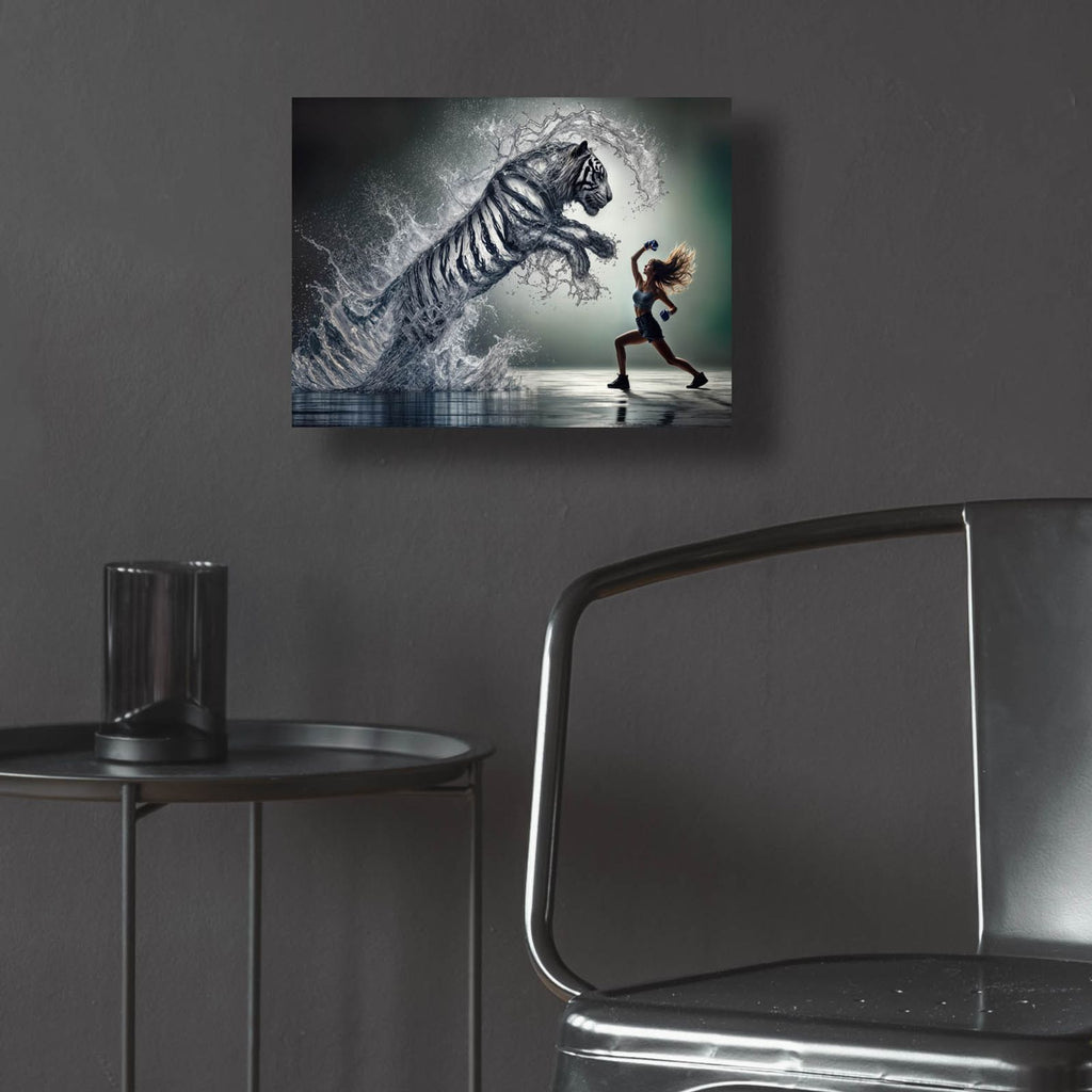 Fight by Rey Klimt - 16x12 acrylic wall art in a room