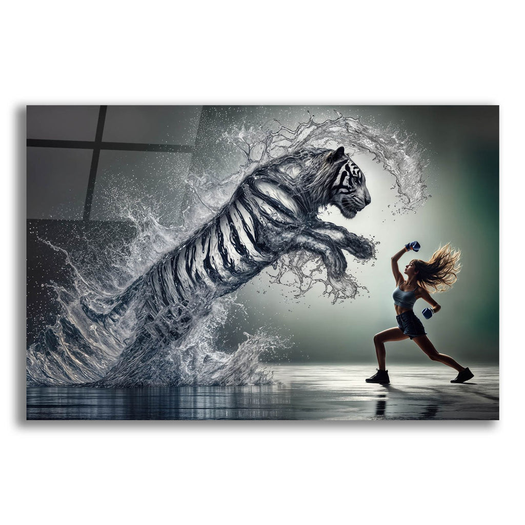 Fight by Rey Klimt acrylic glass wall art