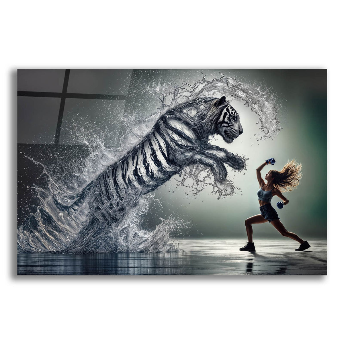 Fight by Rey Klimt acrylic glass wall art
