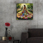 Flower Dress by Rey Klimt - 24x24 acrylic wall art in a room