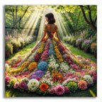 Flower Dress by Rey Klimt acrylic glass wall art