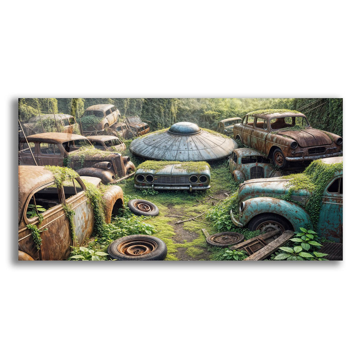 Forgotten Rides by Rey Klimt acrylic glass wall art