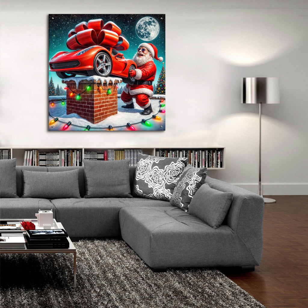 From Santa To Good Boy by Rey Klimt - 36x36 acrylic wall art in a room