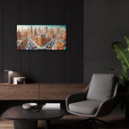 Gingerbread City by Rey Klimt - 24x12 acrylic wall art in a room