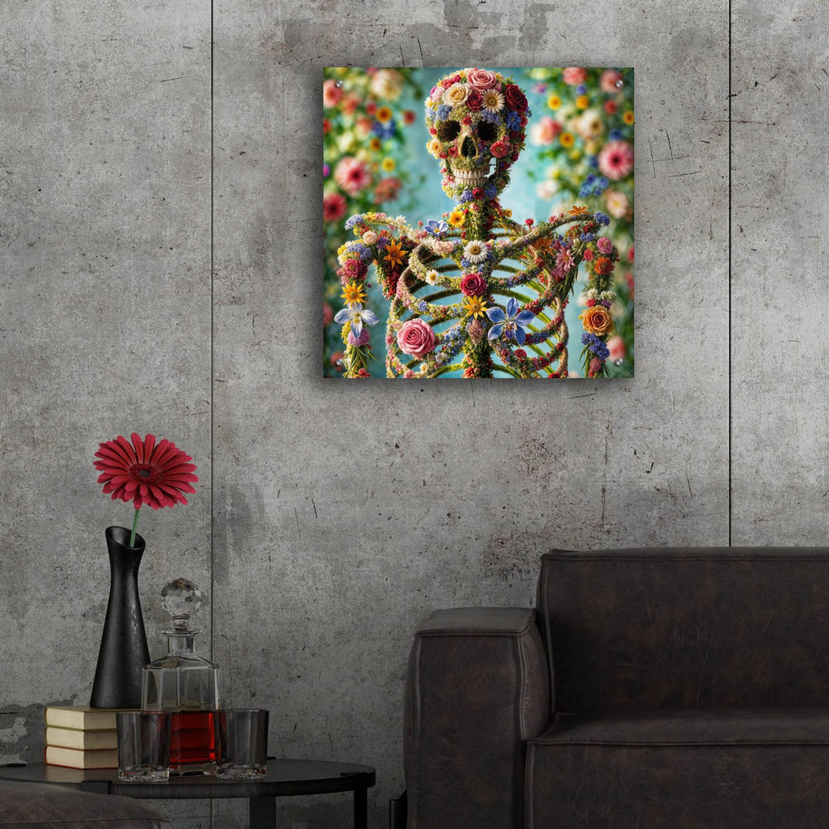 Good Bones by Rey Klimt - 24x24 acrylic wall art in a room