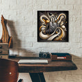 Handbag Abstract by Rey Klimt - 12x12 acrylic wall art in a room