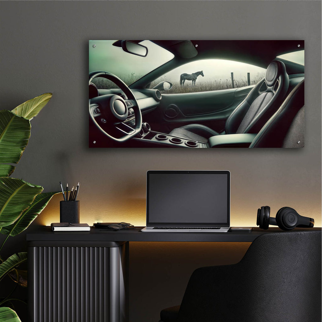Horsepower by Rey Klimt - 48x24 acrylic wall art in a room