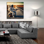 Houston, We Have A Problem by Rey Klimt - 36x36 acrylic wall art in a room