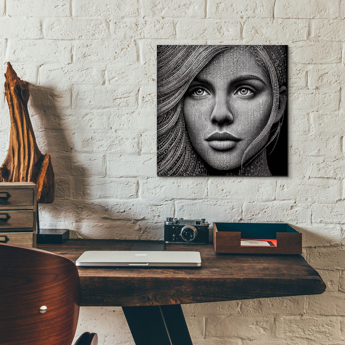Identity by Rey Klimt - 12x12 acrylic wall art in a room
