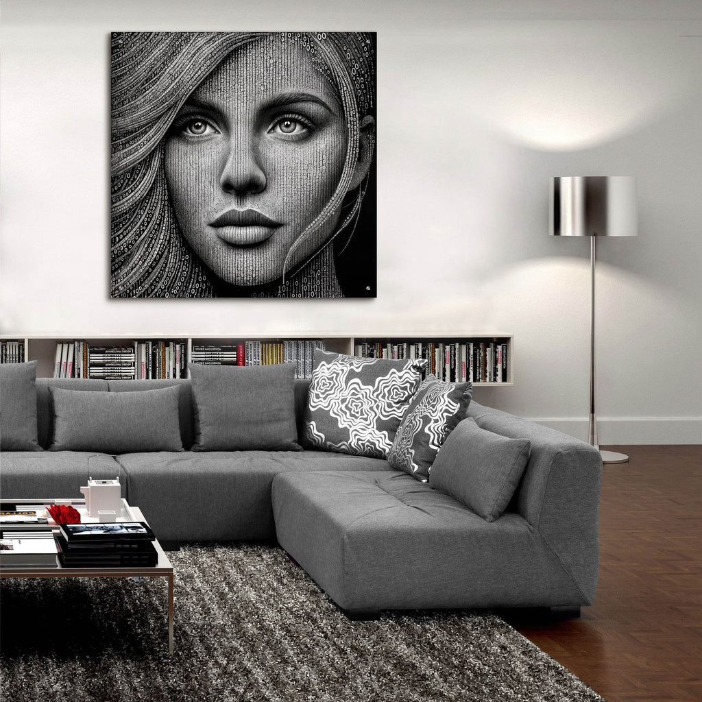 Identity by Rey Klimt - 36x36 acrylic wall art in a room