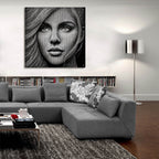 Identity by Rey Klimt - 36x36 acrylic wall art in a room