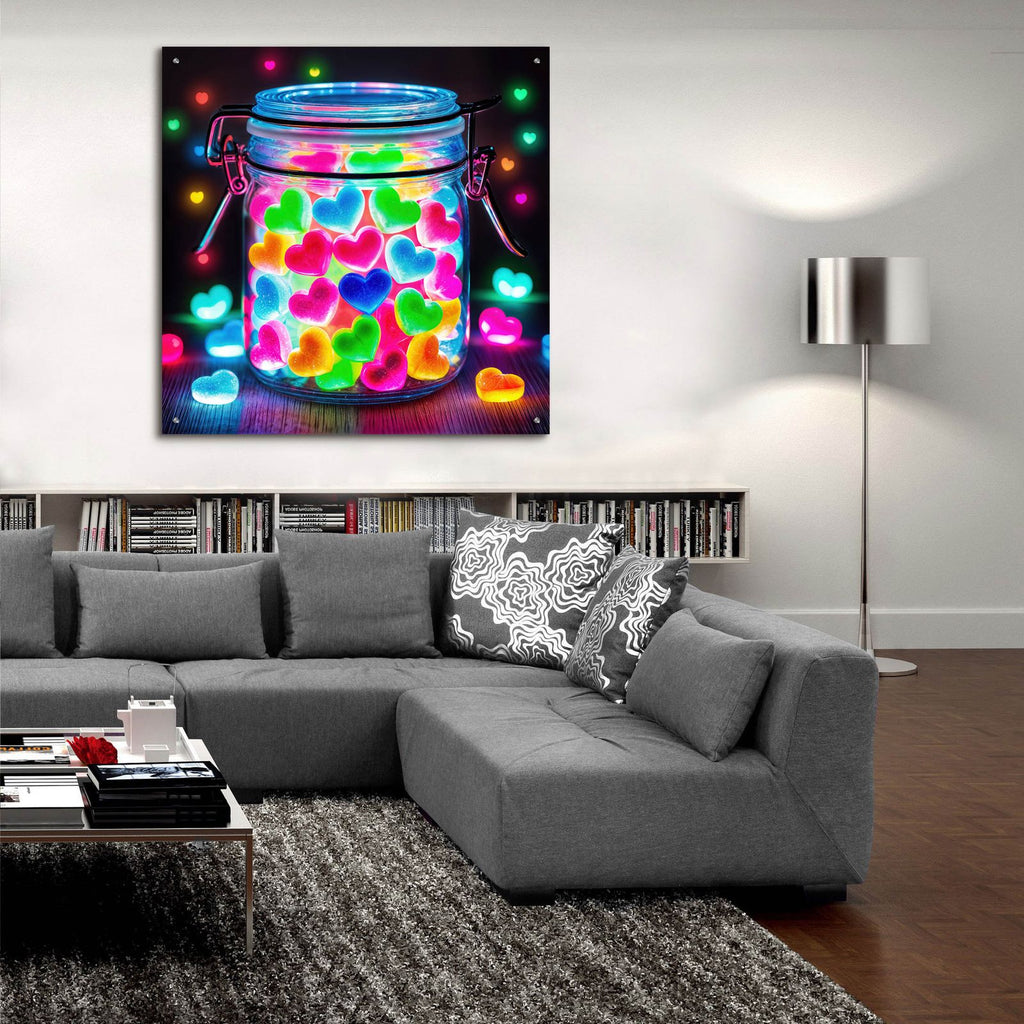 Jar Of Love by Rey Klimt - 36x36 acrylic wall art in a room