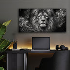 Lion Stare by Rey Klimt - 48x24 acrylic wall art in a room