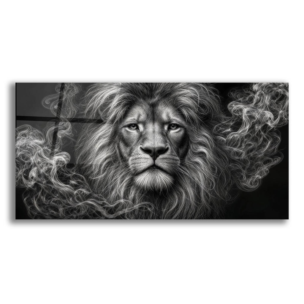 Lion Stare by Rey Klimt acrylic glass wall art