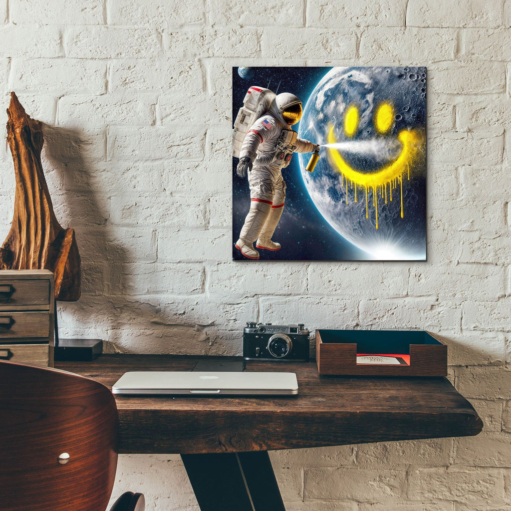 Making The World A Better Place by Rey Klimt - 12x12 acrylic wall art in a room
