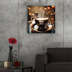 Mean Cup Of Coffee by Rey Klimt - 24x24 acrylic wall art in a room