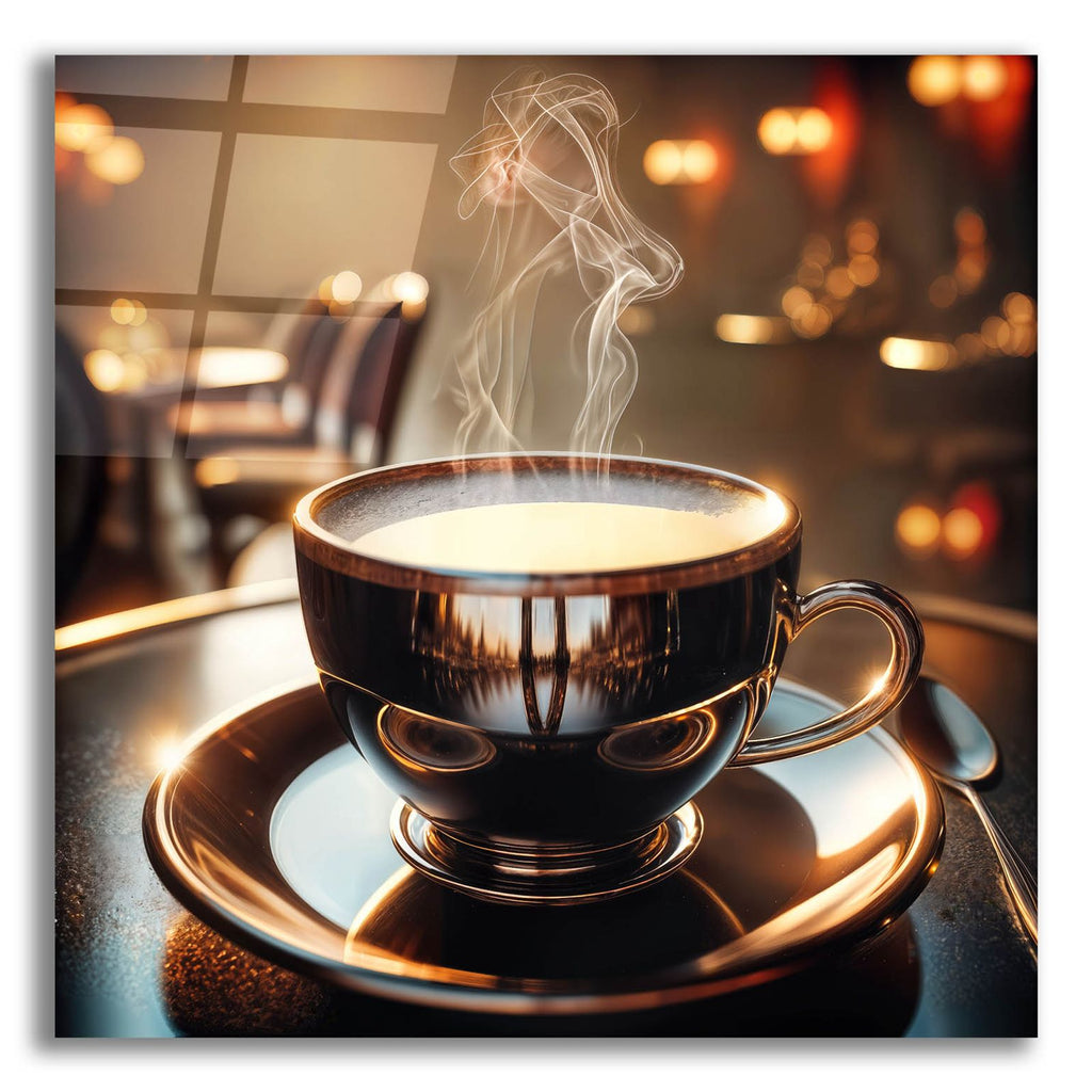 Mean Cup Of Coffee by Rey Klimt acrylic glass wall art