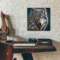 Mechanical Wolf by Rey Klimt - 12x12 acrylic wall art in a room