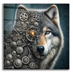 Mechanical Wolf by Rey Klimt acrylic glass wall art