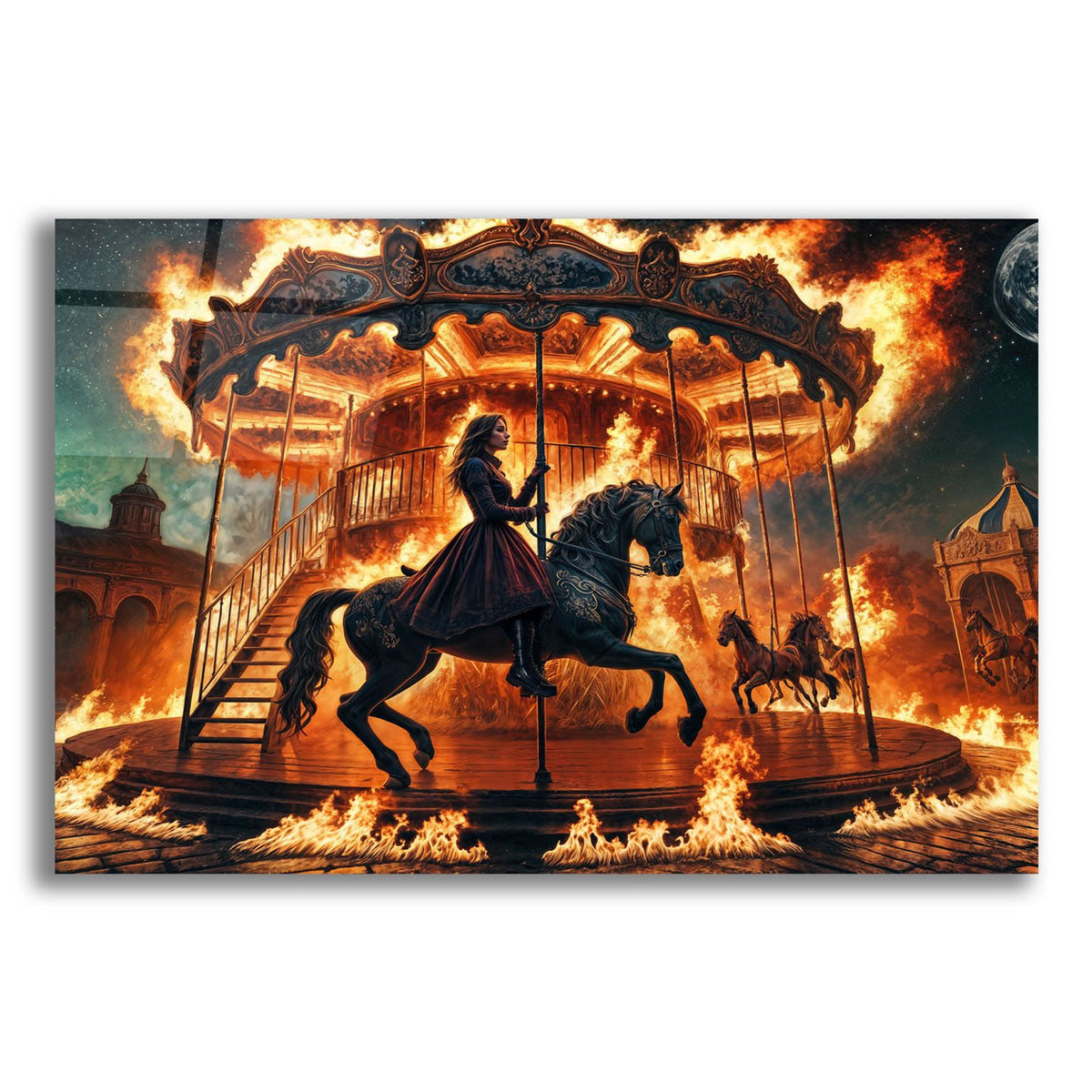 Midnight Ride by Rey Klimt acrylic glass wall art