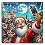 Santa Selfie by Rey Klimt acrylic glass wall art