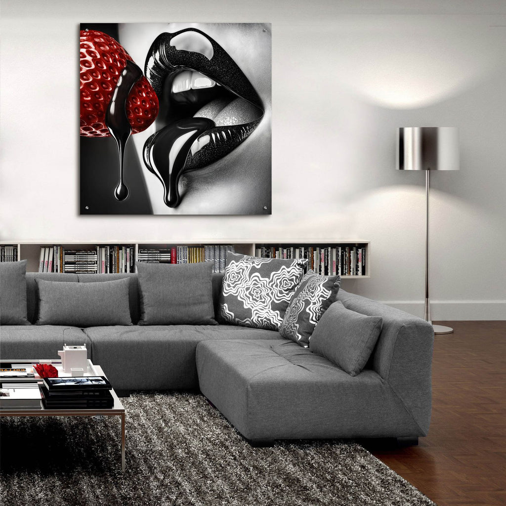 Strawberry & Chocolate by Rey Klimt - 36x36 acrylic wall art in a room