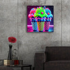 Vibrant Ice Cream by Rey Klimt - 24x24 acrylic wall art in a room
