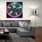 Vinyl Going Digital by Rey Klimt - 36x36 acrylic wall art in a room