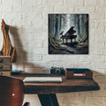 When Music Stops by Rey Klimt - 12x12 acrylic wall art in a room