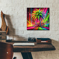 Palm Tree Abstract 1 by Rey Klimt - 12x12 acrylic wall art in a room