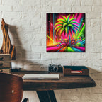 Palm Tree Abstract 1 by Rey Klimt - 12x12 acrylic wall art in a room